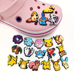 20/27pcs Pokemon Shoe Charms for Clogs Sandals, Cartoon Pikachu Anime Shoe Decoration Accessories, Creative Gifts for Friends