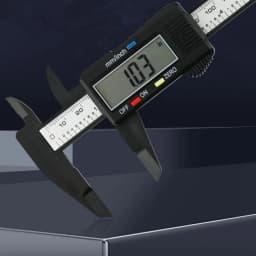 6inch Digital Vernier Calipers 0-150mm Lcd Electronic Caliper, Carbon Fiber Gauge Height Measuring Tools Instruments Micrometer
