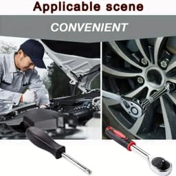 46-piece socket wrench set for auto repair kit - small fly 1/4 ratchet wrench set for household hardware maintenance