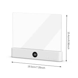 Book Light, Led Lights, Rechargeable LED Flat Book Lights,3 Colors & Timer, Dimmable Panel Plate Book Lamp