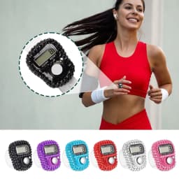 1pc Digital Finger Ring Counter with LCD Resettable Electronic Islamic Tasbih Prayer Counter Adjustable Tally Clicker for Sports