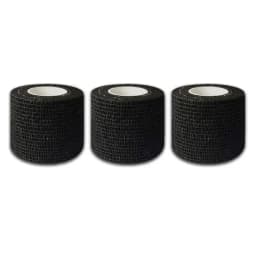 48/24/3PCS Black Tattoo Grip Cover Wraps Self-Adhesive Elastic Bandage Tape Breathable Strong Sports Tape Athletic Bandage Rolls