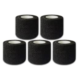 48/24/3PCS Black Tattoo Grip Cover Wraps Self-Adhesive Elastic Bandage Tape Breathable Strong Sports Tape Athletic Bandage Rolls