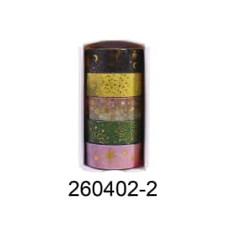 12-Roll Retro Starry Sky Washi Tape Set, 2M Long / 1.5CM Wide, Stationery Supplies and Gift Decoration, A Gift for Friends