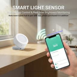 Zigbee Light Sensor Detector Lux Meter Brightness Monitor Support Zigbee2MQTT Smart Life TUYA APP Remote Work With Zigbee Hub