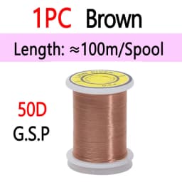 10D 20D 30D 50D 100D 75D 140D 200D GSP Fly Tying Polyethylene Floss Thread High Tensile Tying Line for Dry Wet Pike Streamer Fly