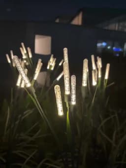 1/2/4PCS Outdoor Solar Reed Lights Waterproof Bubble Stake Lights For Garden Pathway Courtyard Decor