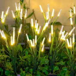 1/2/4PCS Outdoor Solar Reed Lights Waterproof Bubble Stake Lights For Garden Pathway Courtyard Decor