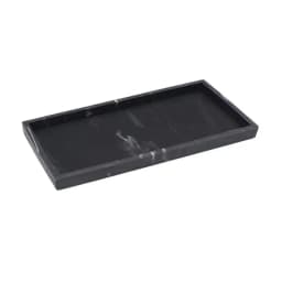 A Rectangular Silicone Aromatherapy Tray for Bathroom, Non-Porous Vanity Table, Marble Washbasin Tabletop Storage, Decorative Tray