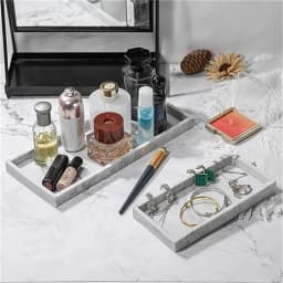 A Rectangular Silicone Aromatherapy Tray for Bathroom, Non-Porous Vanity Table, Marble Washbasin Tabletop Storage, Decorative Tray