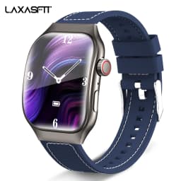LAXASFIT New Bluetooth Call Smart Watch for Men 2.01" HD Curved Screen Sports Watch Health Monitor Smart Watch for Android iOS