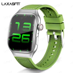 LAXASFIT New Bluetooth Call Smart Watch for Men 2.01" HD Curved Screen Sports Watch Health Monitor Smart Watch for Android iOS