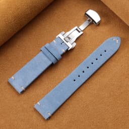 Vintage Suede Cowhide Watch Strap for Omega for Seiko 14/16/18/19/20/21/22mm Butterfly Buckle Bracelet Men Women Sport Wristband