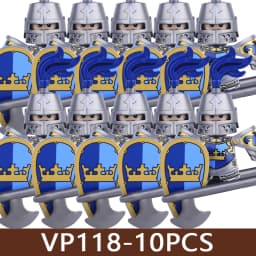 Medieval Castle Soldier Figures Building Blocks Military Army Knight Roman Warrior Infantry Militia Orc Accessories Bricks Toys