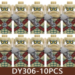 Medieval Castle Soldier Figures Building Blocks Military Army Knight Roman Warrior Infantry Militia Orc Accessories Bricks Toys