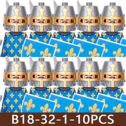 Medieval Castle Soldier Figures Building Blocks Military Army Knight Roman Warrior Infantry Militia Orc Accessories Bricks Toys
