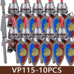 Medieval Castle Soldier Figures Building Blocks Military Army Knight Roman Warrior Infantry Militia Orc Accessories Bricks Toys