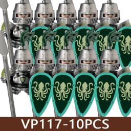 Medieval Castle Soldier Figures Building Blocks Military Army Knight Roman Warrior Infantry Militia Orc Accessories Bricks Toys