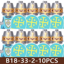 Medieval Castle Soldier Figures Building Blocks Military Army Knight Roman Warrior Infantry Militia Orc Accessories Bricks Toys