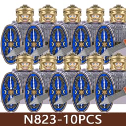 Medieval Castle Soldier Figures Building Blocks Military Army Knight Roman Warrior Infantry Militia Orc Accessories Bricks Toys