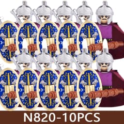 Medieval Castle Soldier Figures Building Blocks Military Army Knight Roman Warrior Infantry Militia Orc Accessories Bricks Toys