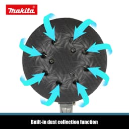 Makita DBO180Z 18V Cordless Random Orbital Sander for Woodworking Putty Polishing Bare Tool for DIY Professional Use