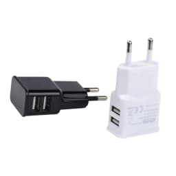 5V 1A Dual USB Charger EU Plug Portable Travel Power Adapter Fast Charging Universal For iPhone Android Smartphone