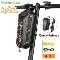 NEWBOLER 3L/5L Electric Scooter EVA Hard Shell Hanging Bag Headband Folding Electric Bicycle Quick Release Electric Scooter Bag