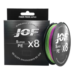 JOF 15-100LB X8 Braided Fishing Line Abrasion Resistant Superline Zero Stretch for Saltwater and Freshwater 150M 300M 500M