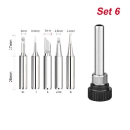 900M-T Series Welding Tips Lead-Free Welding Solder Tip Pure Copper Soldering Iron Head Welding Soldering Accessories