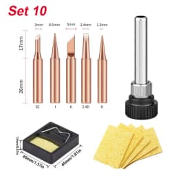 900M-T Series Welding Tips Lead-Free Welding Solder Tip Pure Copper Soldering Iron Head Welding Soldering Accessories