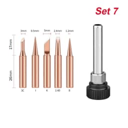 900M-T Series Welding Tips Lead-Free Welding Solder Tip Pure Copper Soldering Iron Head Welding Soldering Accessories