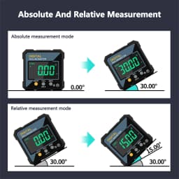 Woodworking Tools 4-sided Magnetic Dual Laser Inclinometer Digital Angle Measuring Instrument with Tilt Measurement Laser Level