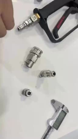3/8inch Pressure Washer Adapter External Thread Convert 3/8 Female Quick Connector Male Quick Plug for Karcher/Lavor/Bosch Hose