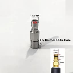 3/8inch Pressure Washer Adapter External Thread Convert 3/8 Female Quick Connector Male Quick Plug for Karcher/Lavor/Bosch Hose