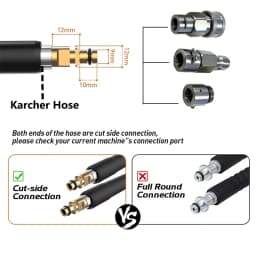 3/8inch Pressure Washer Adapter External Thread Convert 3/8 Female Quick Connector Male Quick Plug for Karcher/Lavor/Bosch Hose