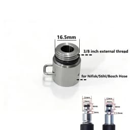 3/8inch Pressure Washer Adapter External Thread Convert 3/8 Female Quick Connector Male Quick Plug for Karcher/Lavor/Bosch Hose