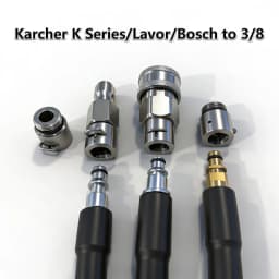 3/8inch Pressure Washer Adapter External Thread Convert 3/8 Female Quick Connector Male Quick Plug for Karcher/Lavor/Bosch Hose