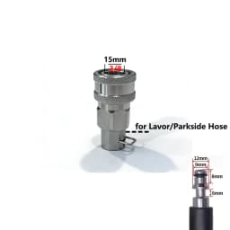 3/8inch Pressure Washer Adapter External Thread Convert 3/8 Female Quick Connector Male Quick Plug for Karcher/Lavor/Bosch Hose