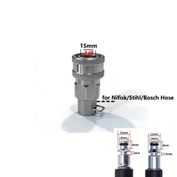 3/8inch Pressure Washer Adapter External Thread Convert 3/8 Female Quick Connector Male Quick Plug for Karcher/Lavor/Bosch Hose