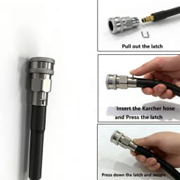 3/8inch Pressure Washer Adapter External Thread Convert 3/8 Female Quick Connector Male Quick Plug for Karcher/Lavor/Bosch Hose