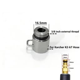 3/8inch Pressure Washer Adapter External Thread Convert 3/8 Female Quick Connector Male Quick Plug for Karcher/Lavor/Bosch Hose