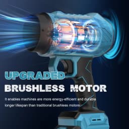Gisam Brushless Electric Turbo Fan Cordless Leaf Air Blower Turbo Jet Fan Handheld Dust Blowing Tool For Makita 18V Battery Pin