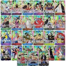 (Japanese) Full Set 2022~2026 One Piece OP15 Enel Koby Mihawk Sanji Manga Rare Card Proxy Anime Collection Foil Texture Cards