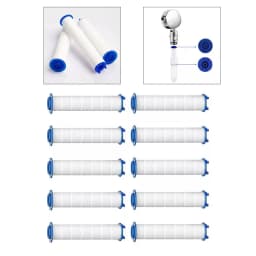 10PC Shower Head Water Filter Replacement Cartridge 24x115mm For Bathroom Shower Water Cleaner Tool Water Purification Cartridge