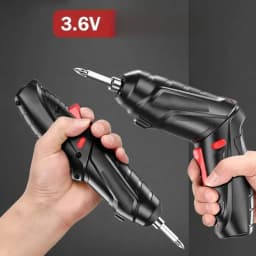 Protable 3.6V Electric Tool Set for Home Maintenance, Over 300mAh Lithium Battery, Mini Drill, Cordless Screwdriver for Home Use