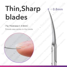 1Pcs Russian Cuticle Scissors Nipper Dead Skin Scissors Stainless Steel Manicure Tools Portable Exfoliating Nail Trimmer Clipper