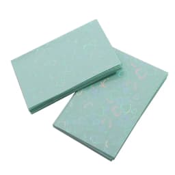 50pcs Colorful Laser heart Card Film Heart-Shaped Glittering Protection for ID Student Game Cards PVC Card Sleeves