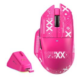 ATTACK SHARK V6 Wireless Gaming Mouse with Magnetic Charging Dock,65g Lightweight Mice,PAW3311 Sensor, 25,000 DPI,BT/2.4G/USB-C