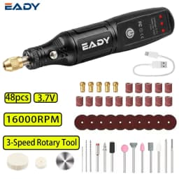 EADY 102PCS Cordless Mini Rotary Tool Kit, USB Rechargeable, for Engraving, Polishing, Sanding, DIY Crafts, Jewelry Making